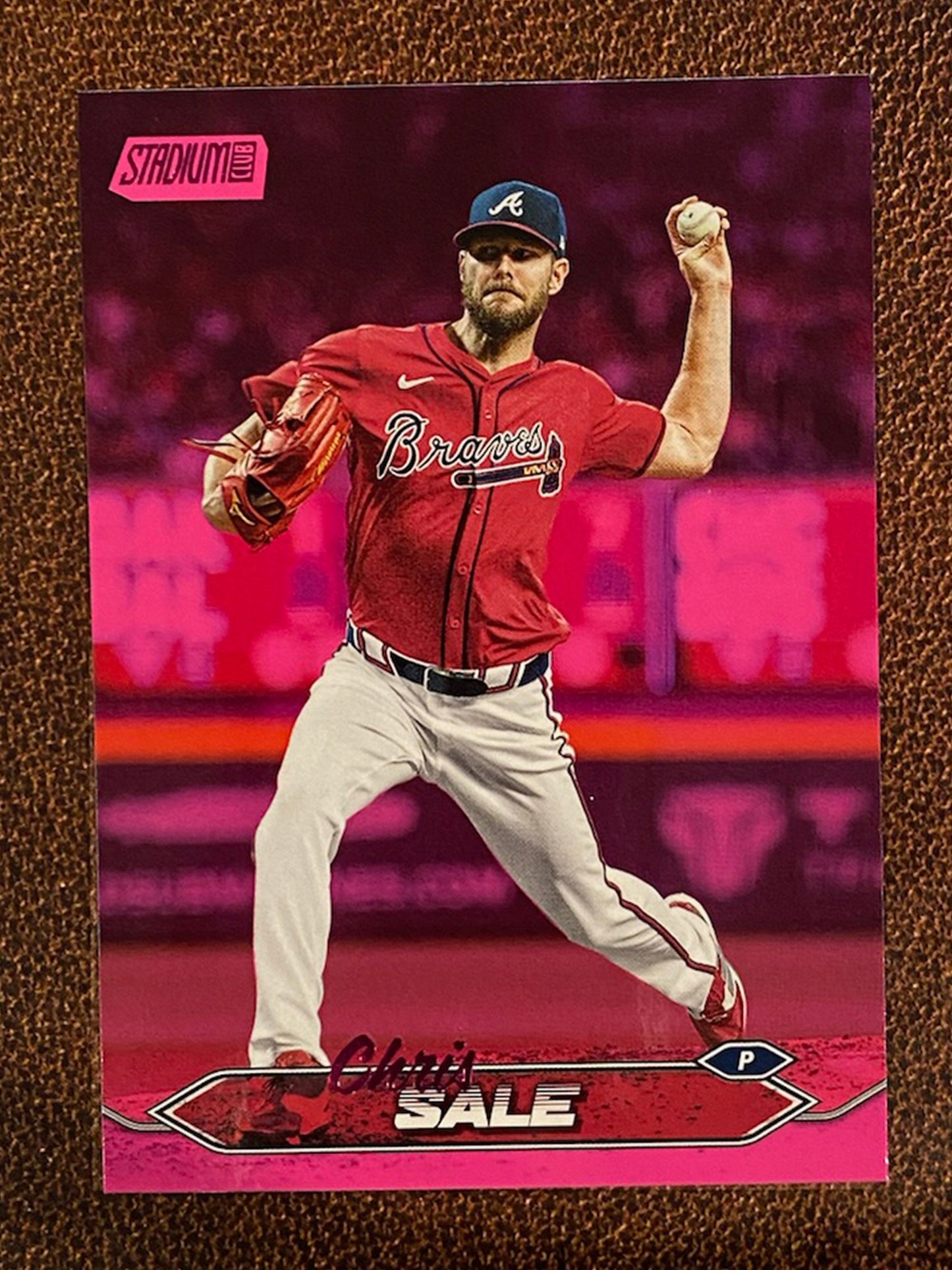 Chris Sale - 2024 Topps Stadium Club - Pink Foil - Braves