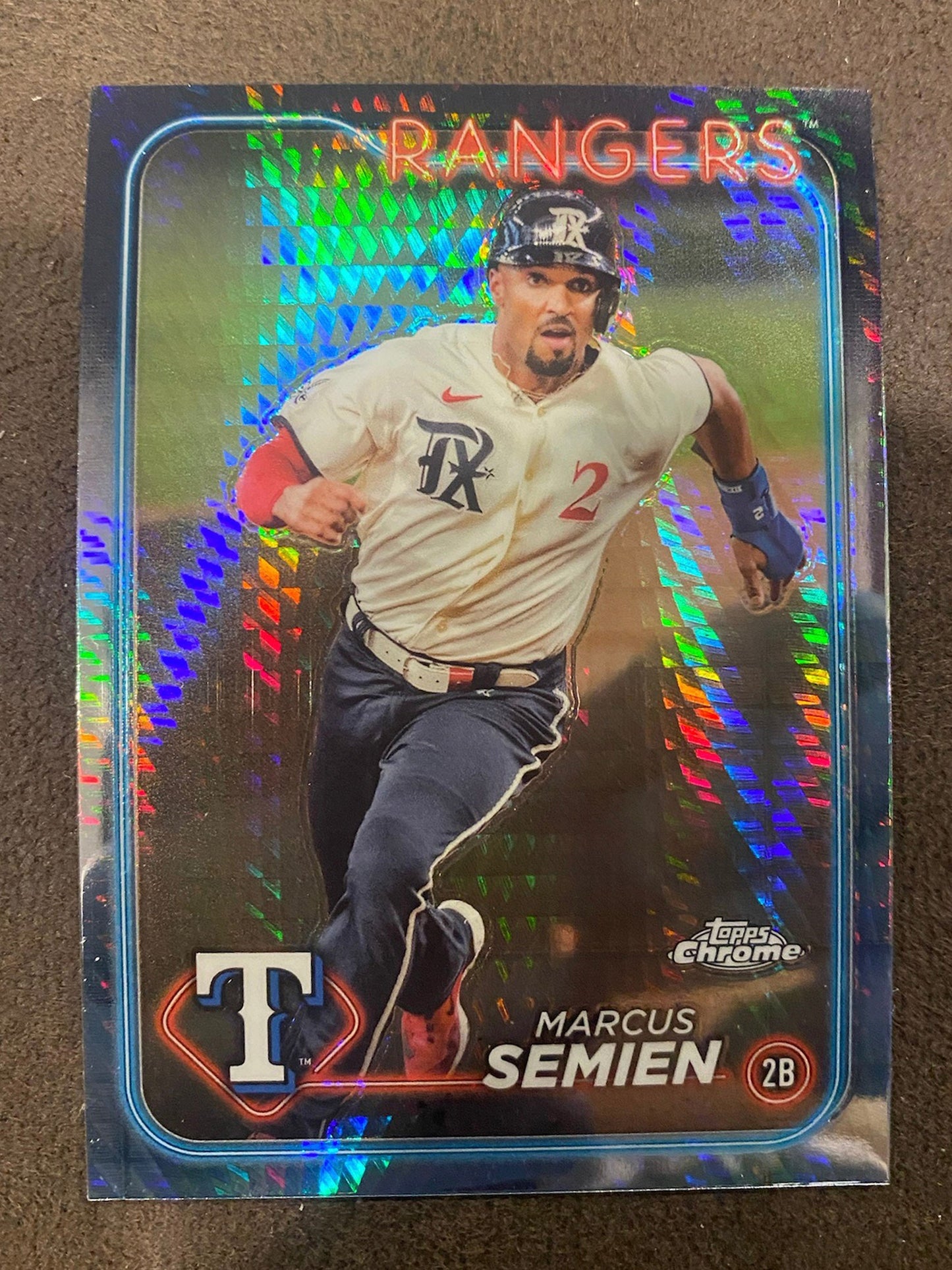 Marcus Semien - 2024 Topps Chrome - Prism Refractors - Rangers