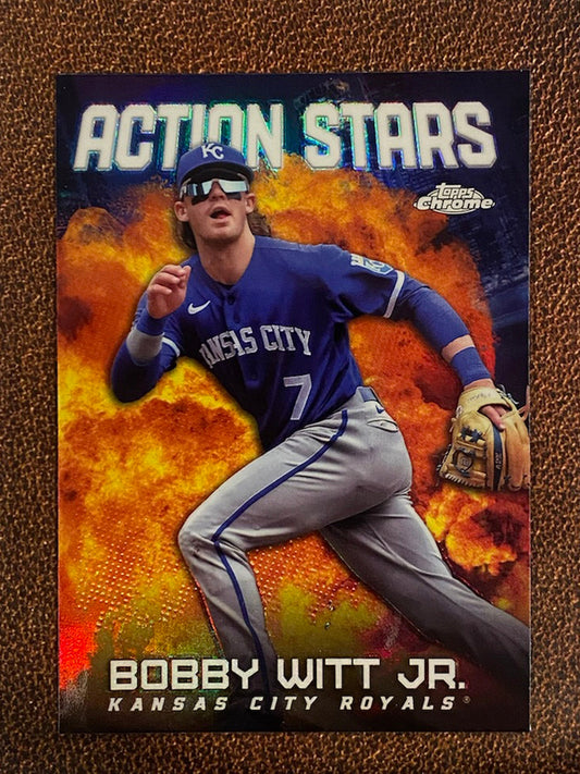 Bobby Witt Jr. - 2023 Topps Chrome Update - Action Stars - Royals