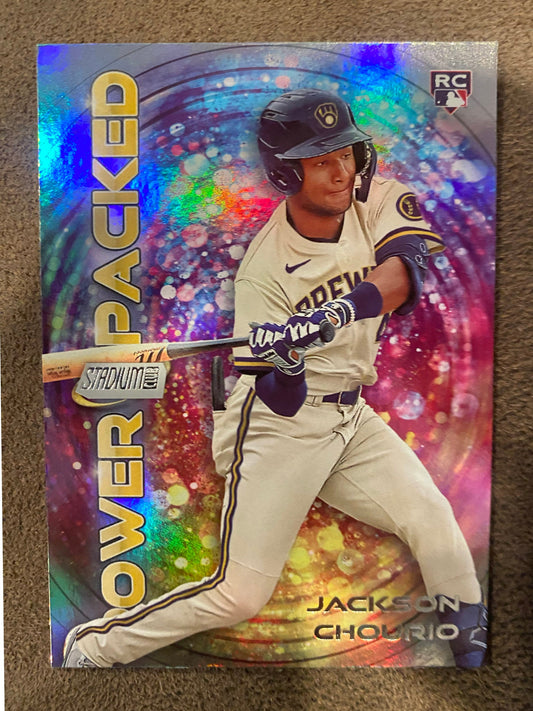 Jackson Chourio - 2024 Topps Stadium Club - Power Packed - Brewers