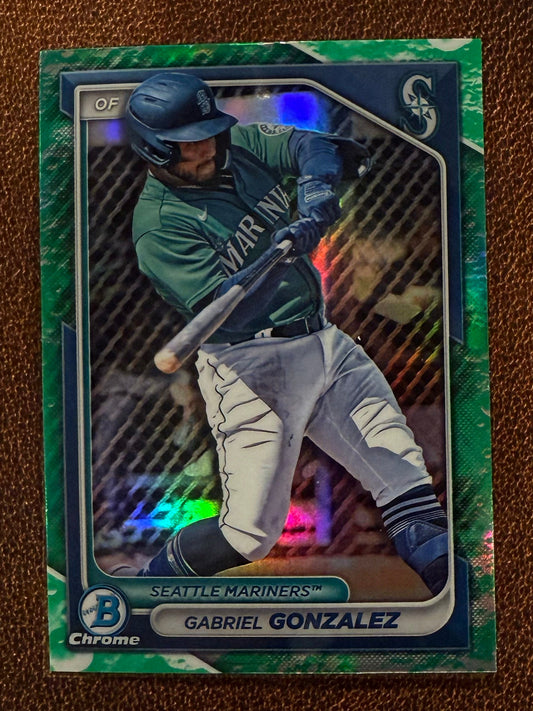 Gabriel Gonzalez - 2024 Bowman - Chrome Lunar Glow - Mariners