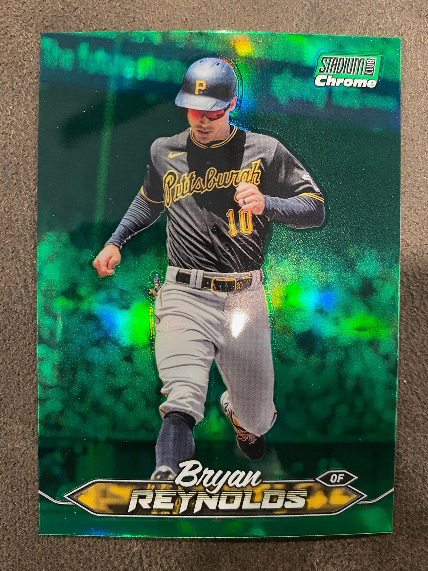 Bryan Reynolds - 2024 Topps Stadium Club - Chrome Green Refractor - Pirates