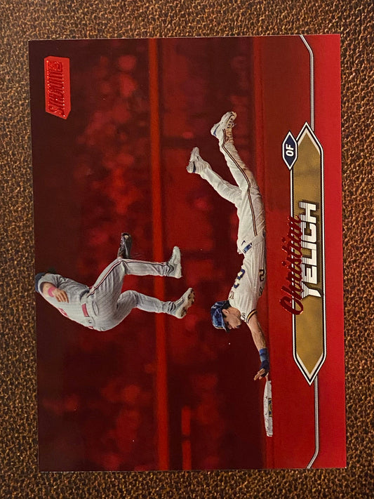 Christian Yelich - 2024 Topps Stadium Club - Red Foil - Brewers