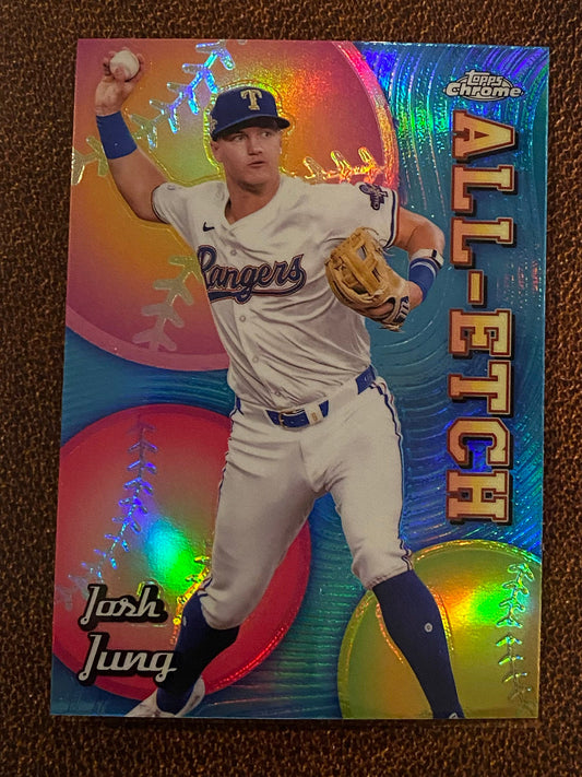 Josh Jung - 2024 Topps Chrome Update - All-Etch - Rangers