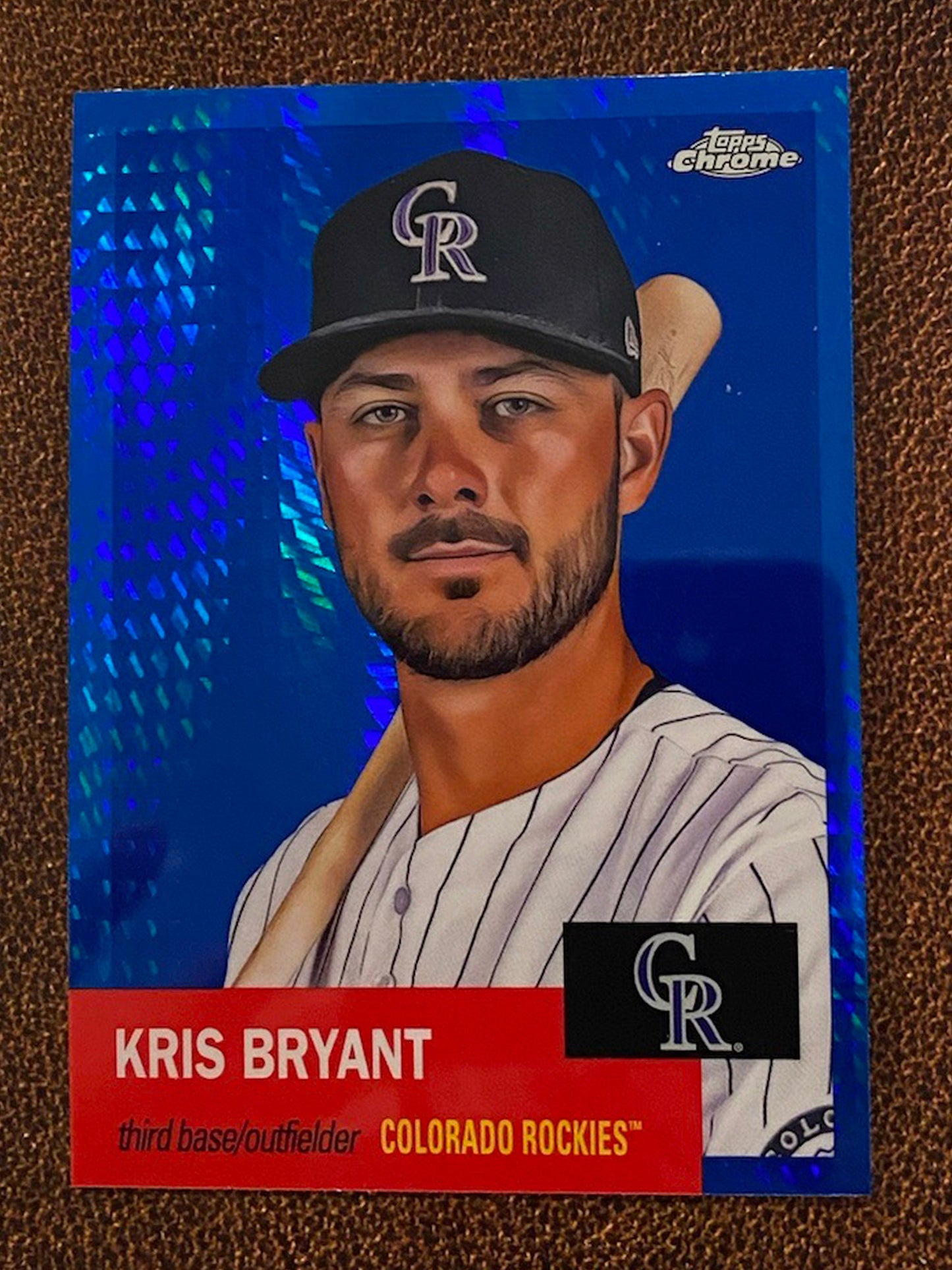 Kris Bryant - 2022 Topps Chrome Platinum Anniversary - Blue Prism - Rockies