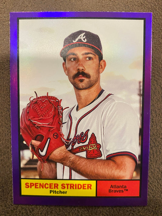 Spencer Strider - 2024 Topps Archives - Purple Foils - Braves