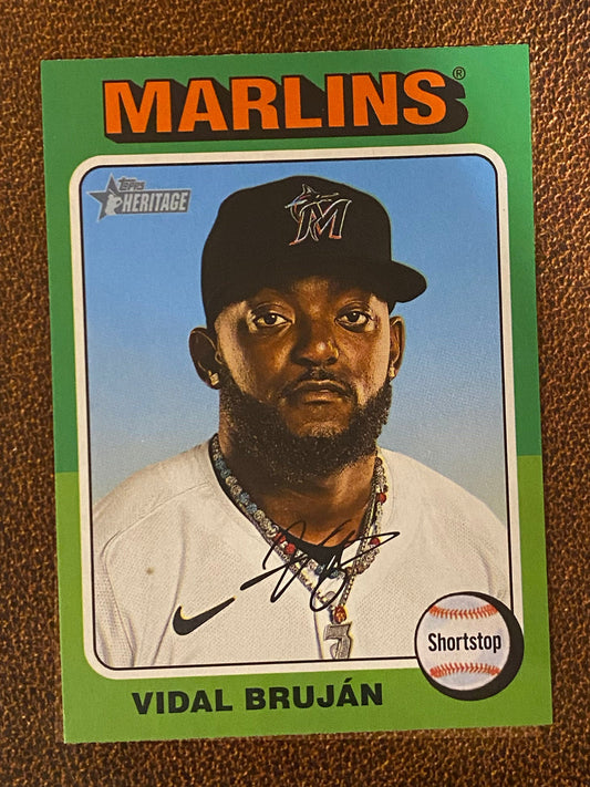 Vidal Brujan - 2024 Topps Heritage High Number - Short Print (#703) - Rays
