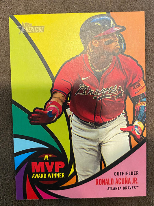 Ronald Acuna Jr. - 2024 Topps Heritage High Number - Award Winners - Braves