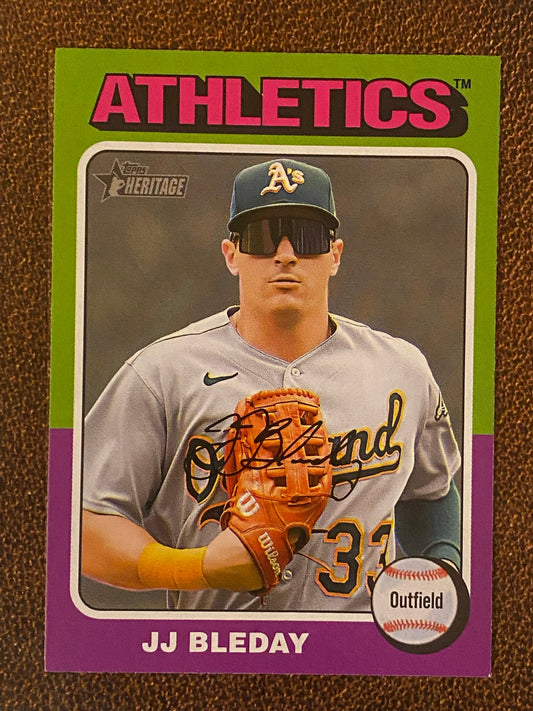 JJ Bleday - 2024 Topps Heritage - Low Number Short Prints - Athletics