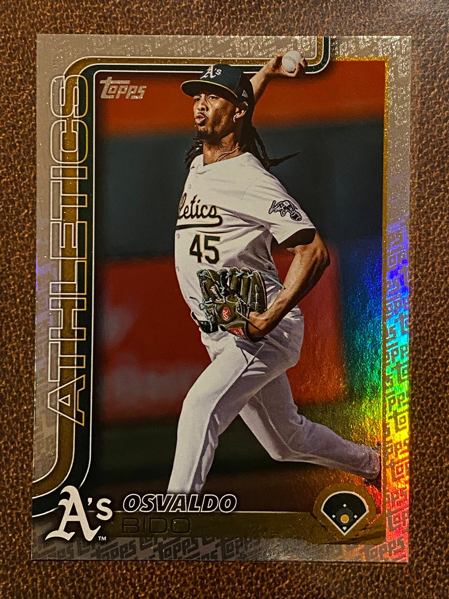 Osvaldo Bido - 2025 Topps Series 2 - Fanatics Exclusive Topps Foil Border - Athletics