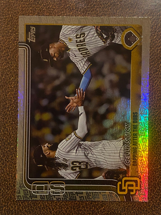 Fernando Tatis Jr. - 2025 Topps Series 2 - Fanatics Exclusive Topps Foil Border (Celly Stick) - Padres