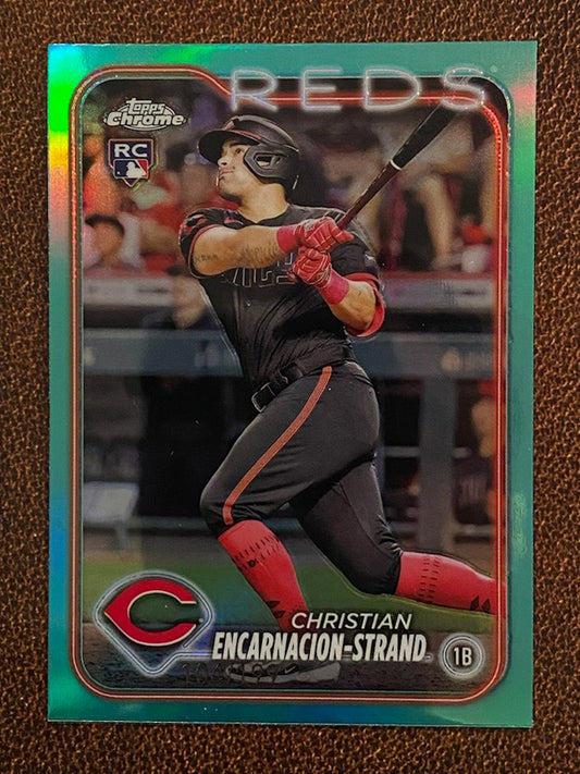 Christian Encarnacion Strand - 2024 Topps Chrome - Rookie Aqua Refractor /199 - Reds