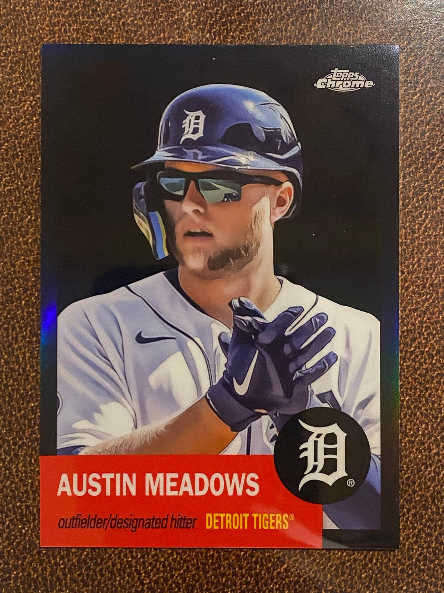 Austin Meadows - 2022 Topps Chrome Platinum Anniversary - Black Refractor /10 - Tigers