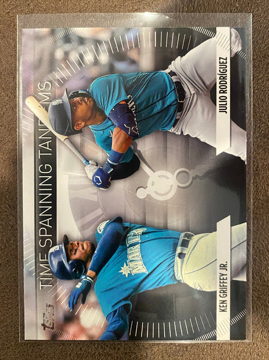 Ken Griffey Jr/Julio Rodriguez - 2023 Topps Update - Time Spanning Tandems - Mariners