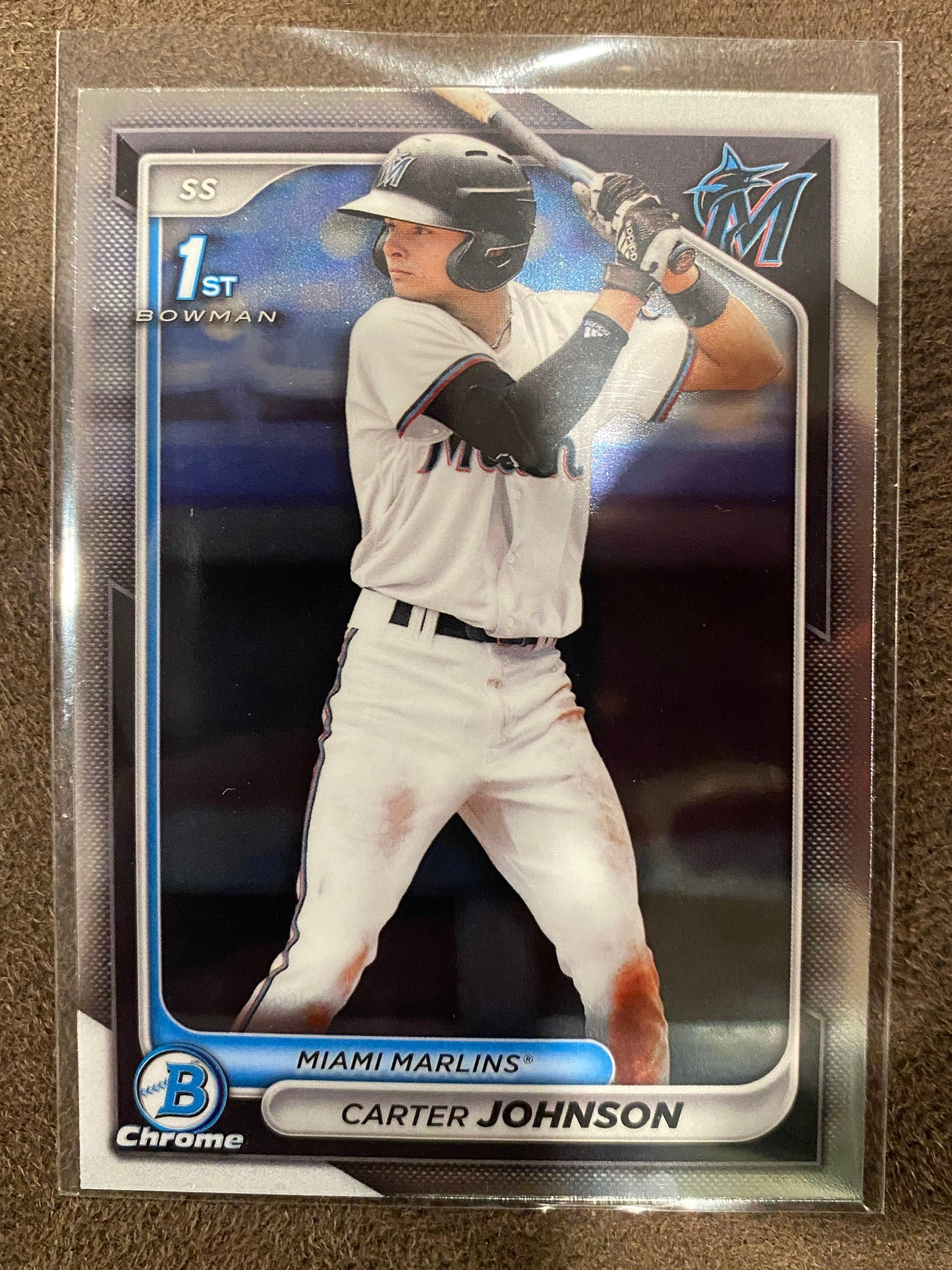 Carter Johnson - 2024 Bowman Draft - 1st Chrome - Marlins