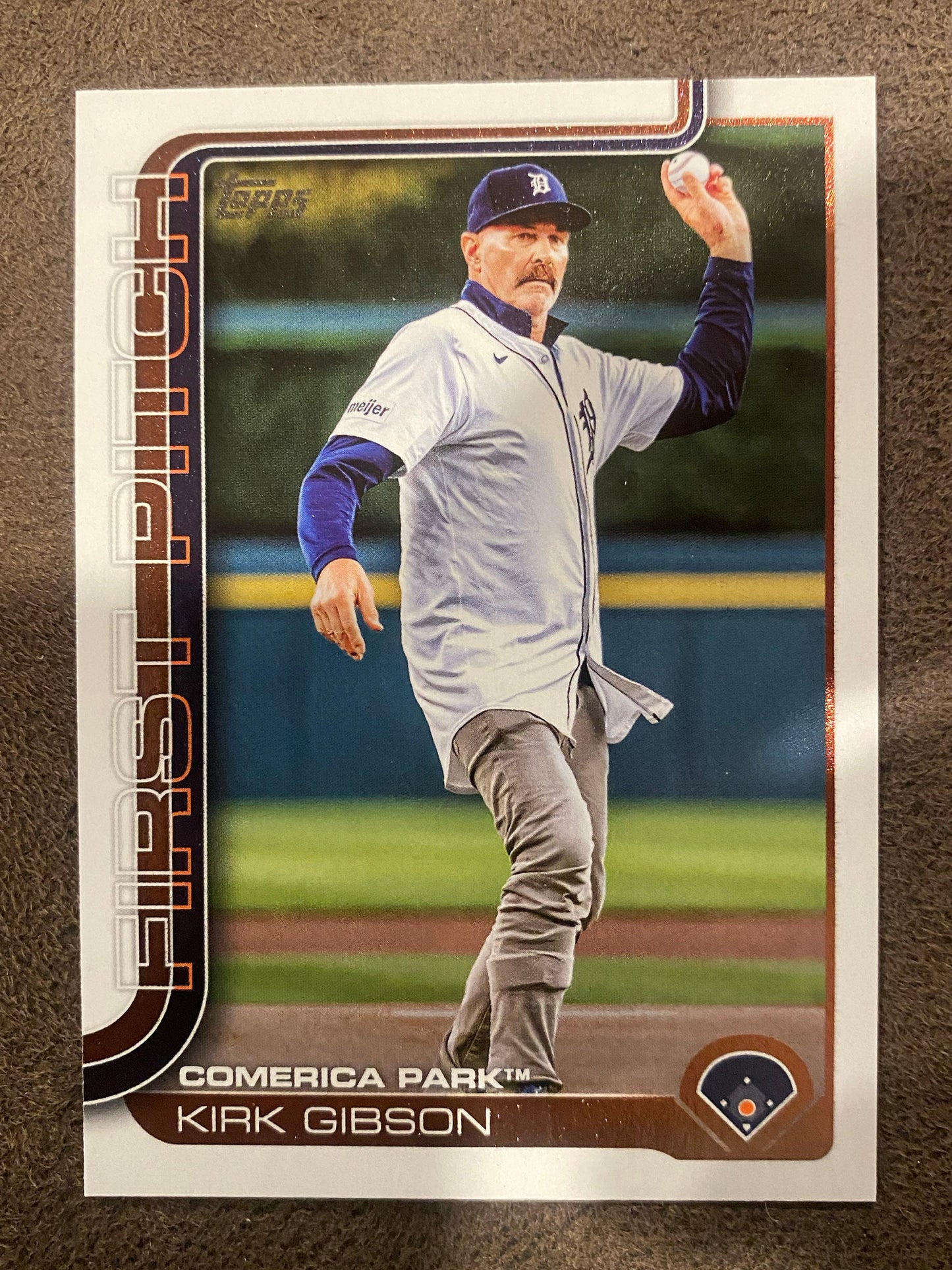 Kirk Gibson - 2025 Topps Update - First Pitch Insert - Dodgers