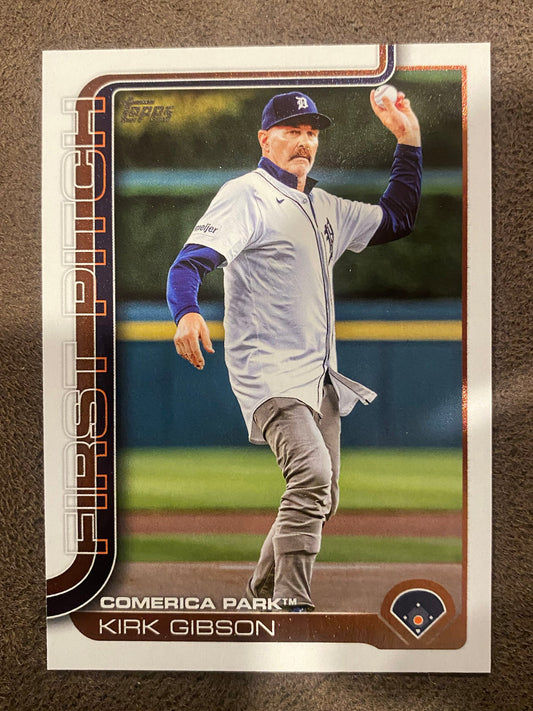 Kirk Gibson - 2025 Topps Update - First Pitch Insert - Dodgers