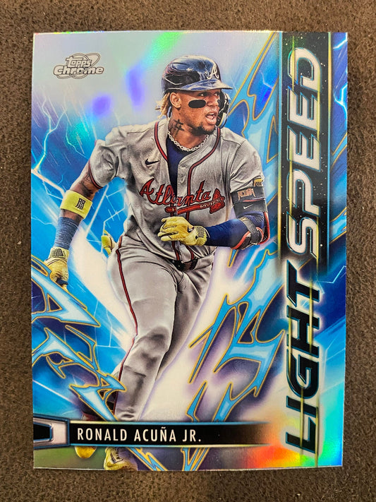 Ronald Acuna Jr. - 2025 Topps Chrome Cosmic - Light Speed Insert - Braves
