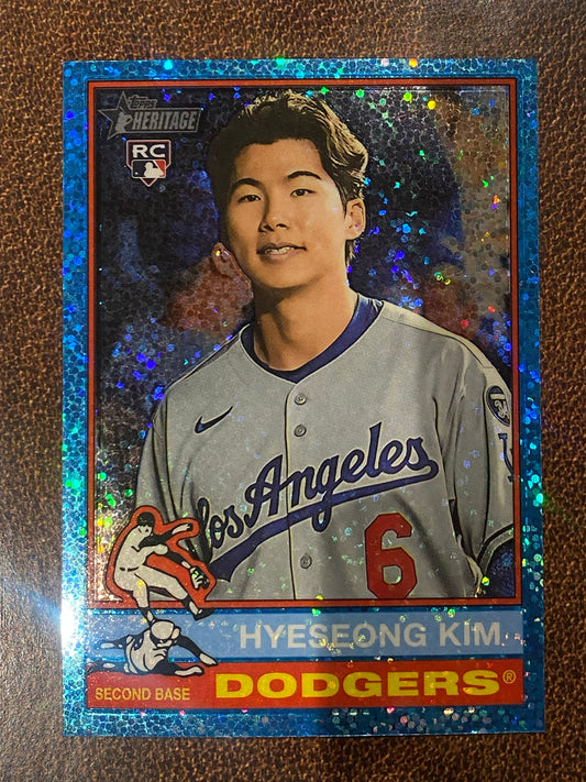 Hyeseong Kim - 2025 Topps Heritage High Number - Blue Sparkle - Dodgers