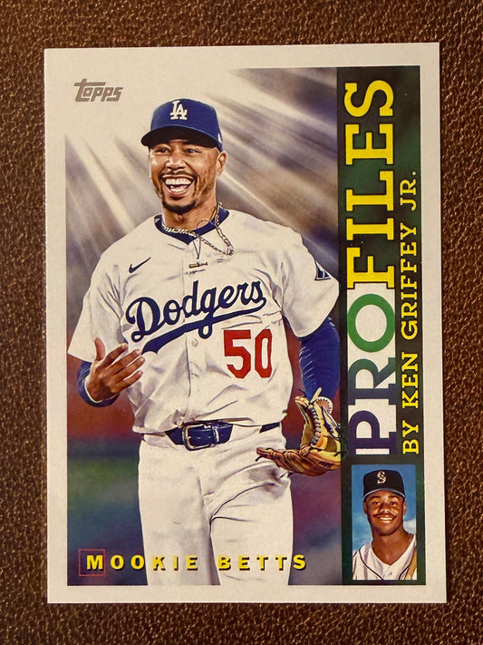 Mookie Betts - 2026 Topps Series 1 - Profiles Insert - Dodgers