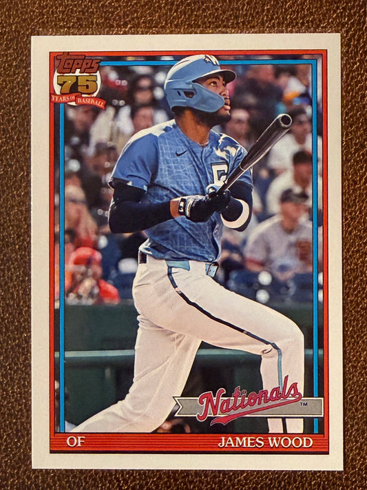 James Wood - 2026 Topps Series 1 - 1991 Insert - Nationals