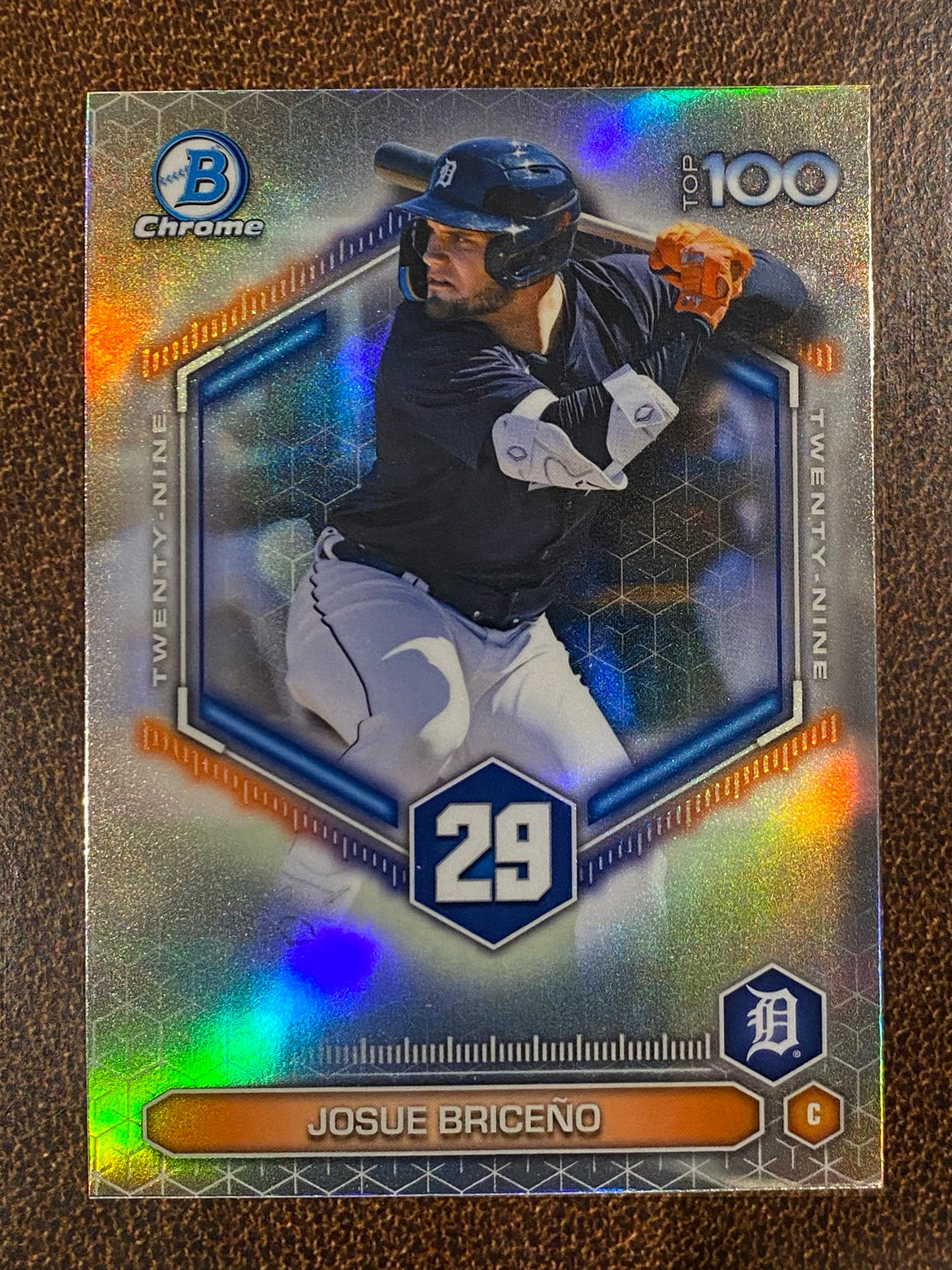 Josue Briceno - 2026 Bowman - Scouts Top 100 Insert - Tigers