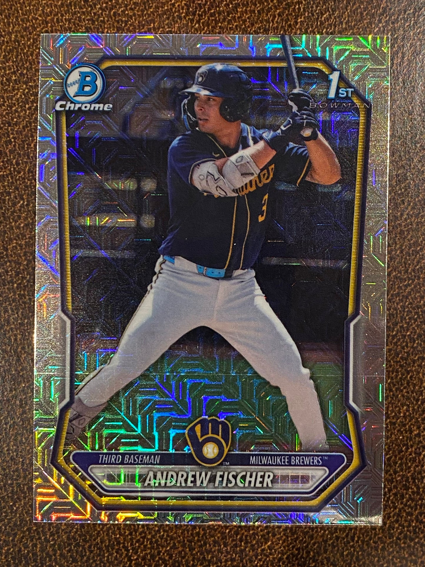 Andrew Fischer - 2026 Bowman - 1st MOJO Refractor - Brewers