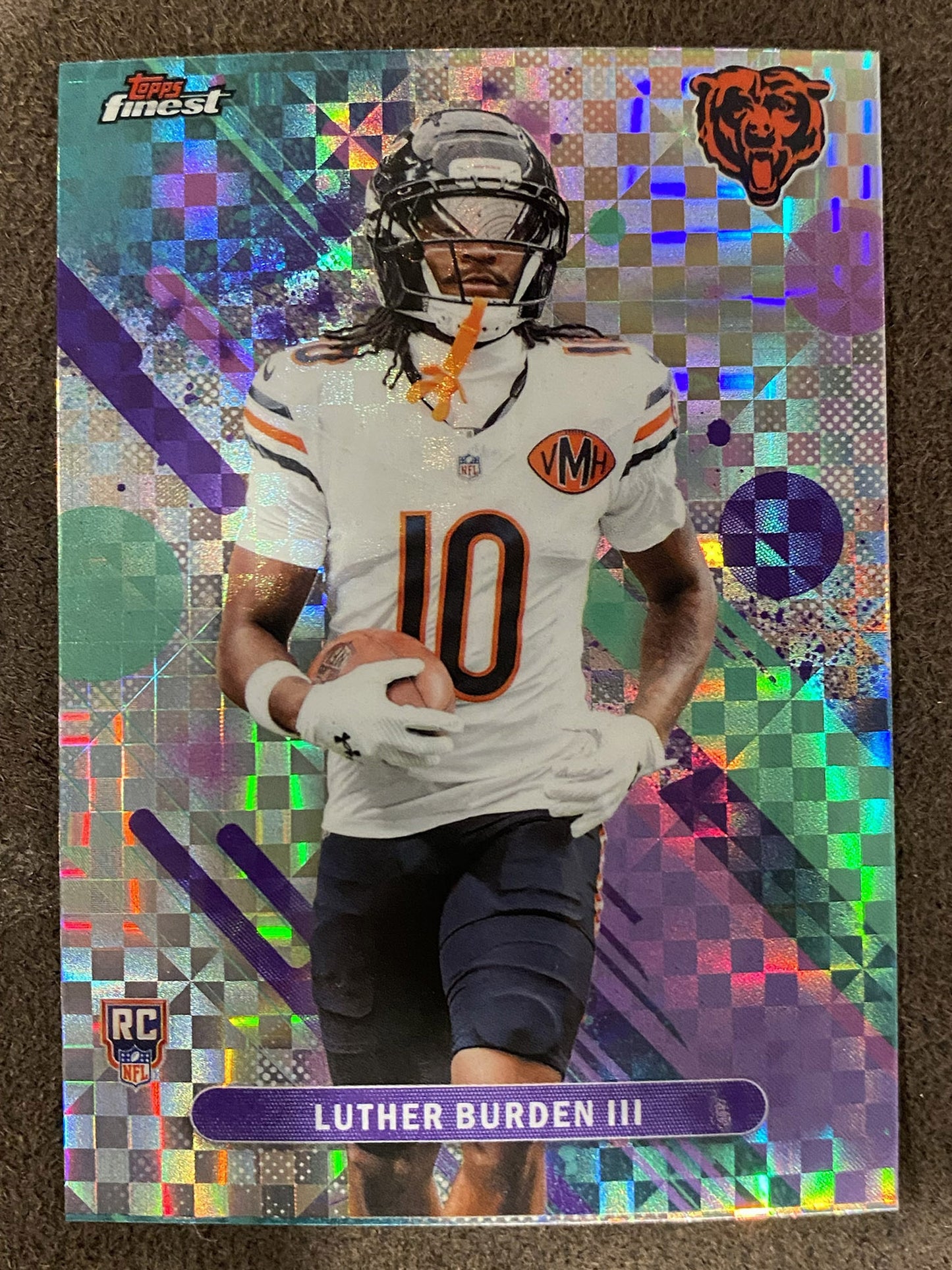 Luther Burden III - 2025 Topps Finest - Common XFractor - Bears