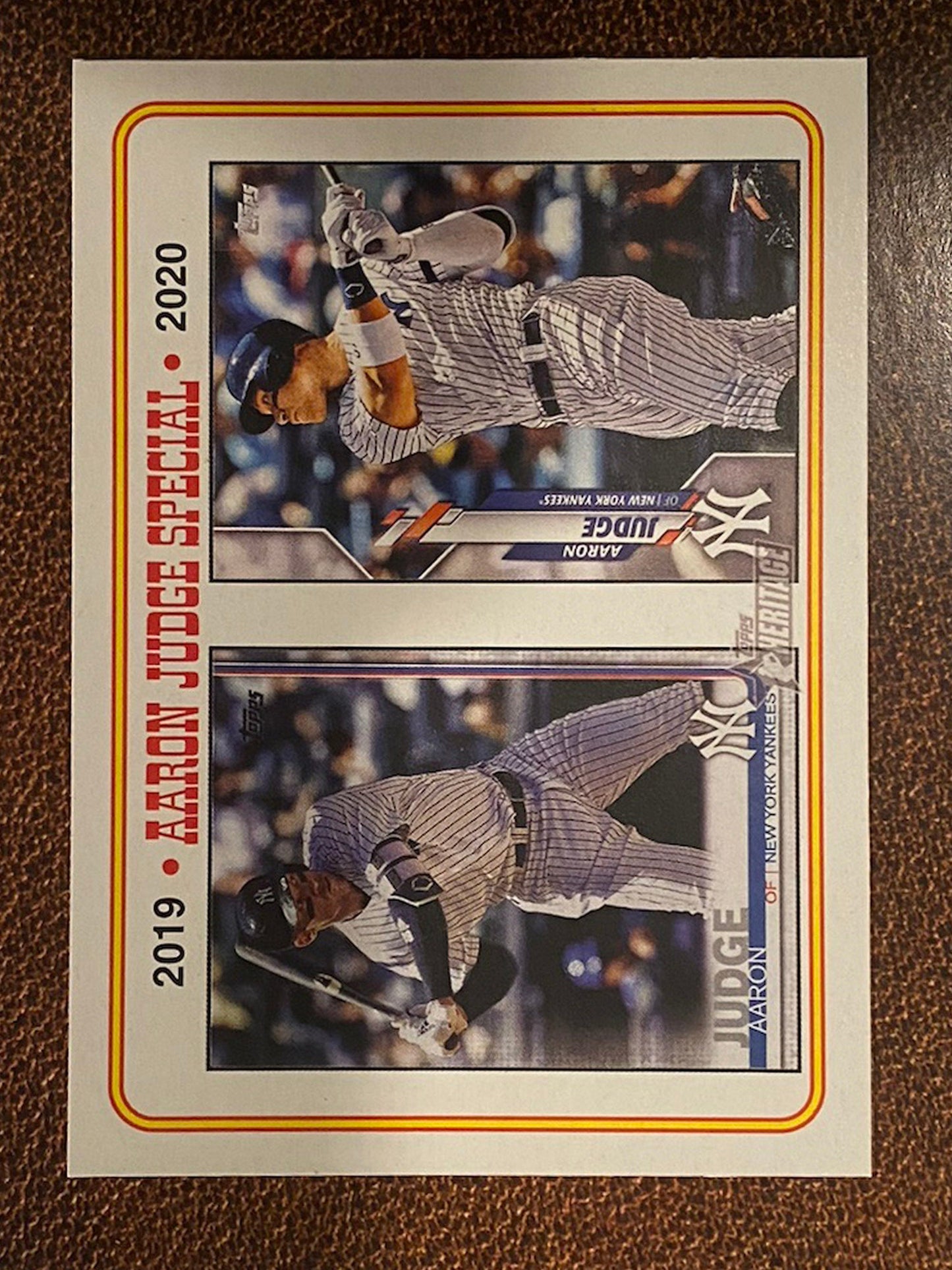 Aaron Judge - 2023 Topps Heritage - 2019/2020 - Yankees