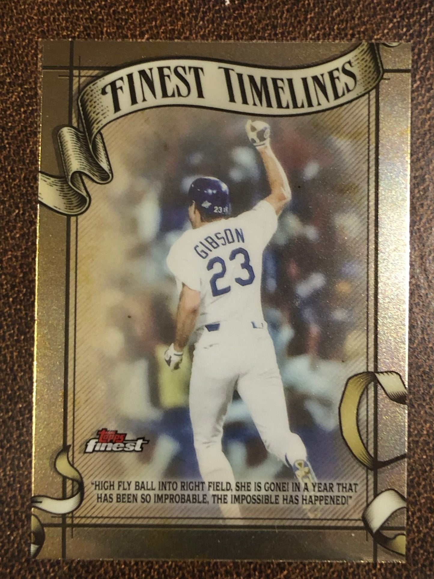 Kirk Gibson - 2026 Topps Finest - Finest Timelines - Dodgers