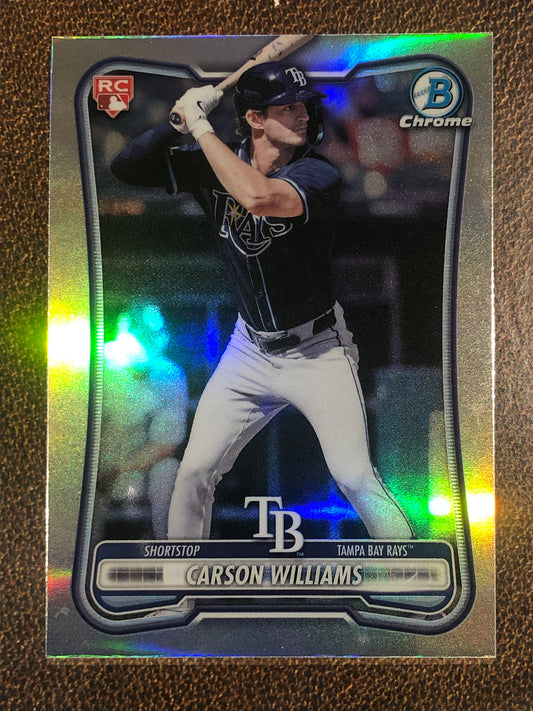 Carson Williams - 2026 Bowman - Red Rookie Refractor - Rays