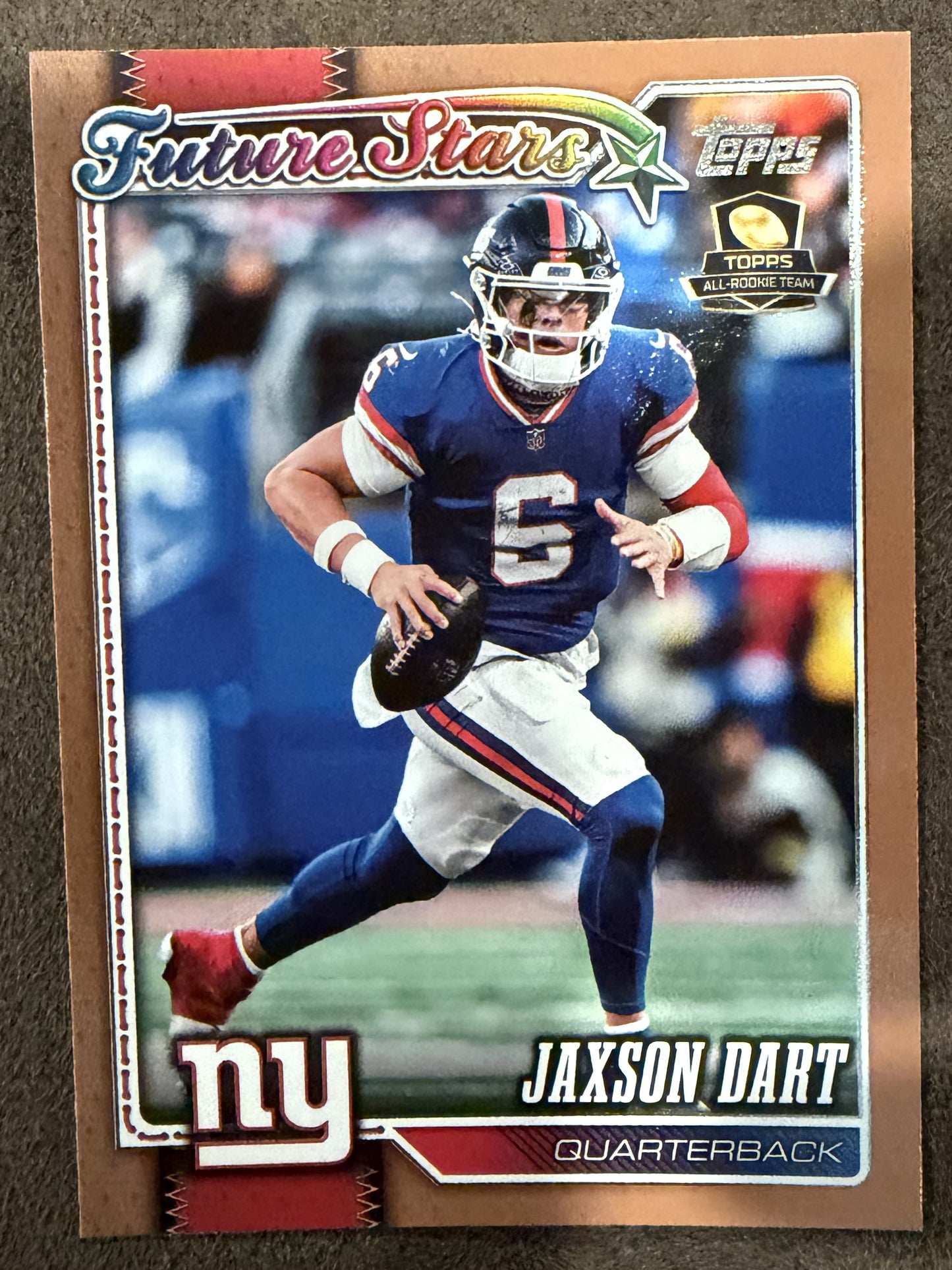 Jaxson Dart - 2026 Topps Flagship - GOLD /2026 - Giants