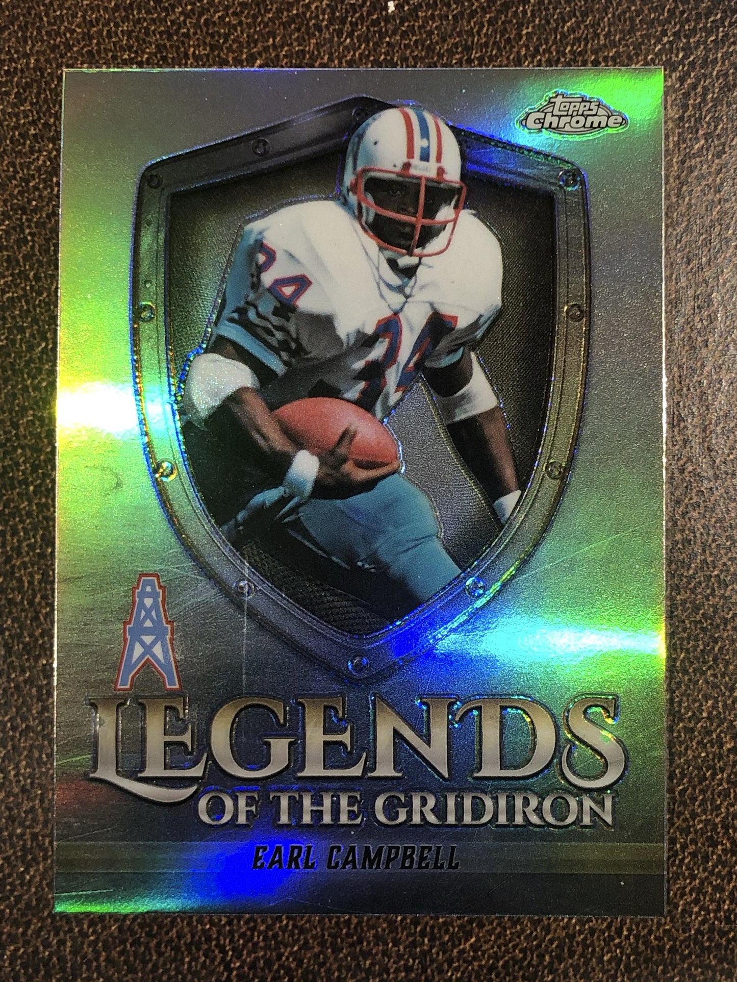 Earl Campbell - 2025 Topps Chrome - Legends of the Gridiron Refractor - Oilers