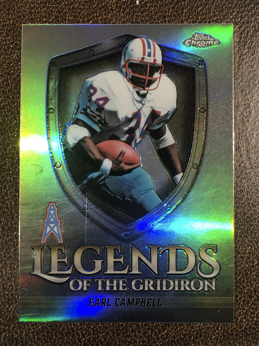 Earl Campbell - 2025 Topps Chrome - Legends of the Gridiron Refractor - Oilers