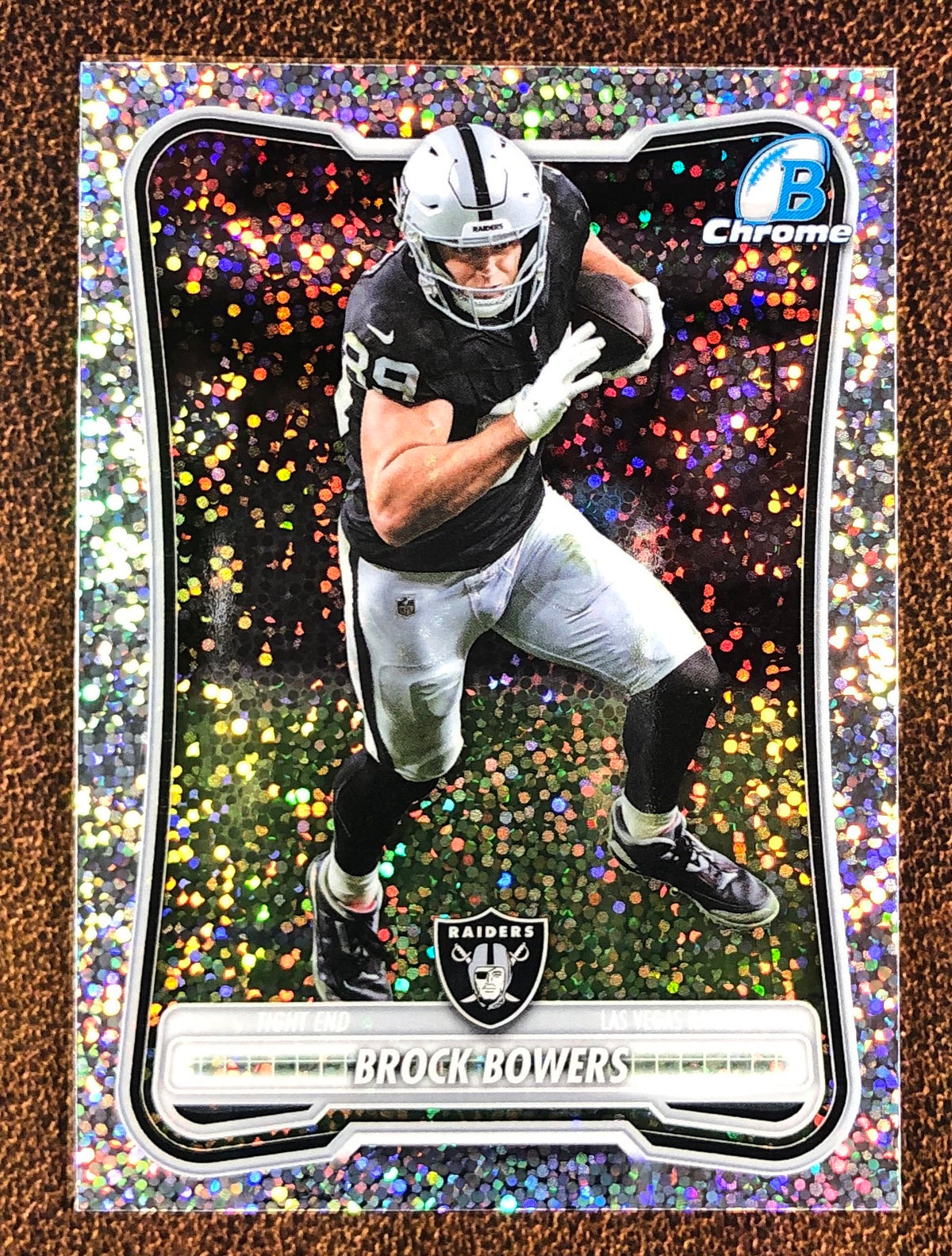 Brock Bowers - 2026 Bowman - Sparkle Parallel - Raiders