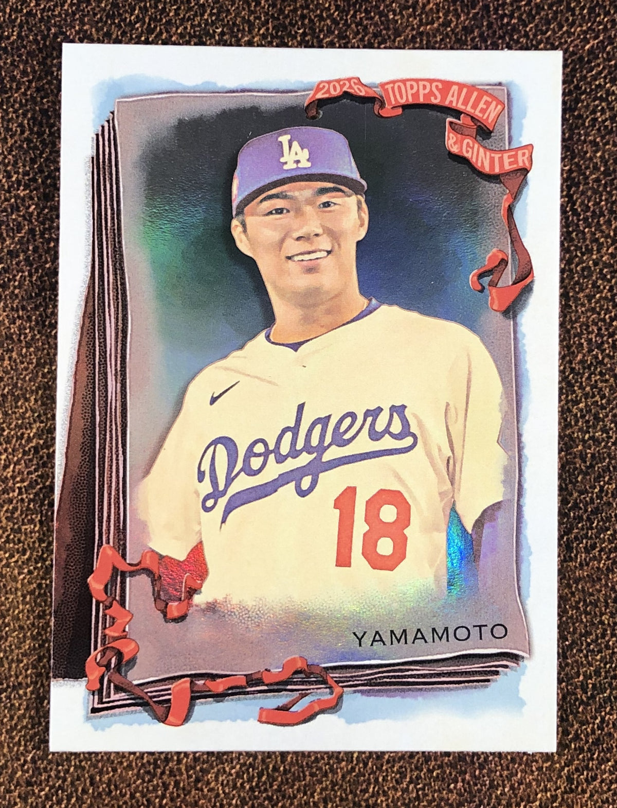 Yoshinobu Yamamoto - 2026 Topps Allen & Ginter - Silver Portrait Foil - Dodgers