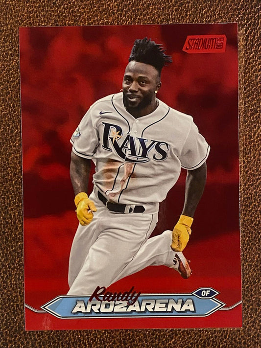 Randy Arozarena - 2024 Topps Stadium Club - Red Foil - Rays