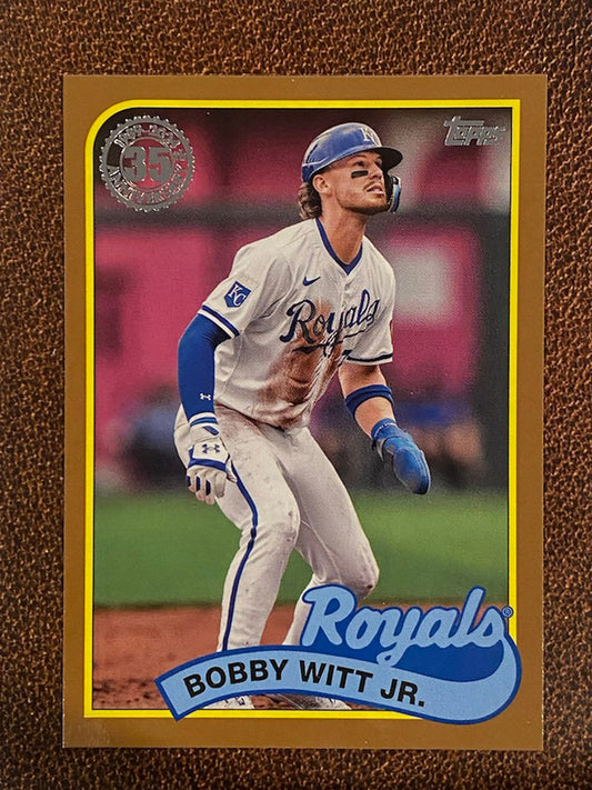 Bobby Witt Jr. - 2024 Topps Update - 1989 GOLD /75 - Royals