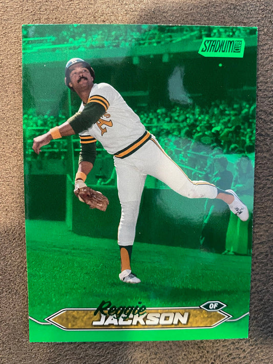 Reggie Jackson - 2024 Topps Stadium Club - Green Foil /199 - Athletics