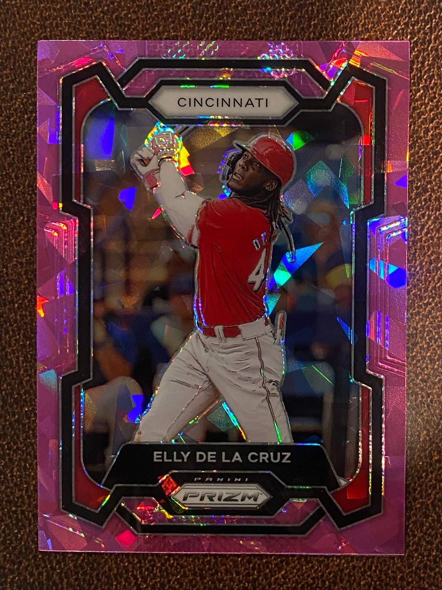 Elly De La Cruz - 2024 Panini Prizm - Pink Ice - Reds