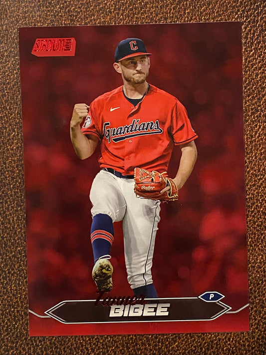 Tanner Bibee - 2024 Topps Stadium Club - Red Foil - Guardians