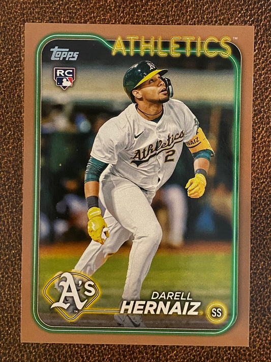 Darell Hernaiz - 2024 Topps Update - Gold /2024 - Athletics