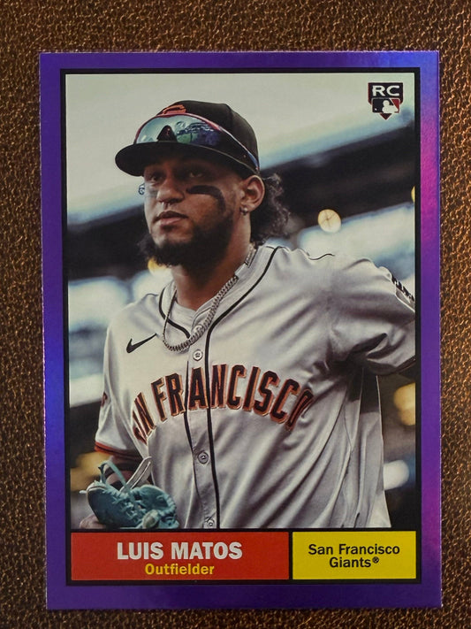 Luis Matos - 2024 Topps Archives - Purple Foil - Giants