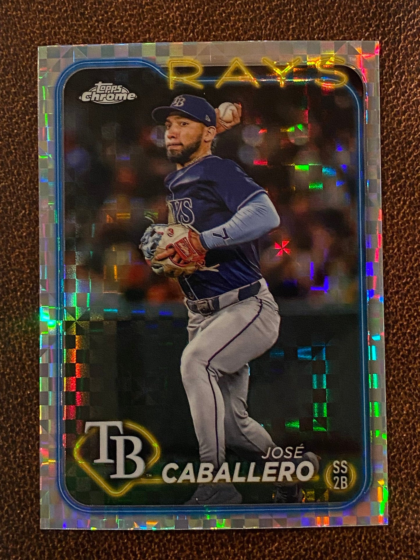 Jose Caballero - 2024 Topps Chrome Update - XFractor - Rays