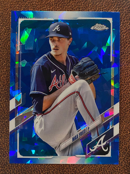 Max Fried - 2021 Topps Chrome Sapphire - Sapphire - Braves