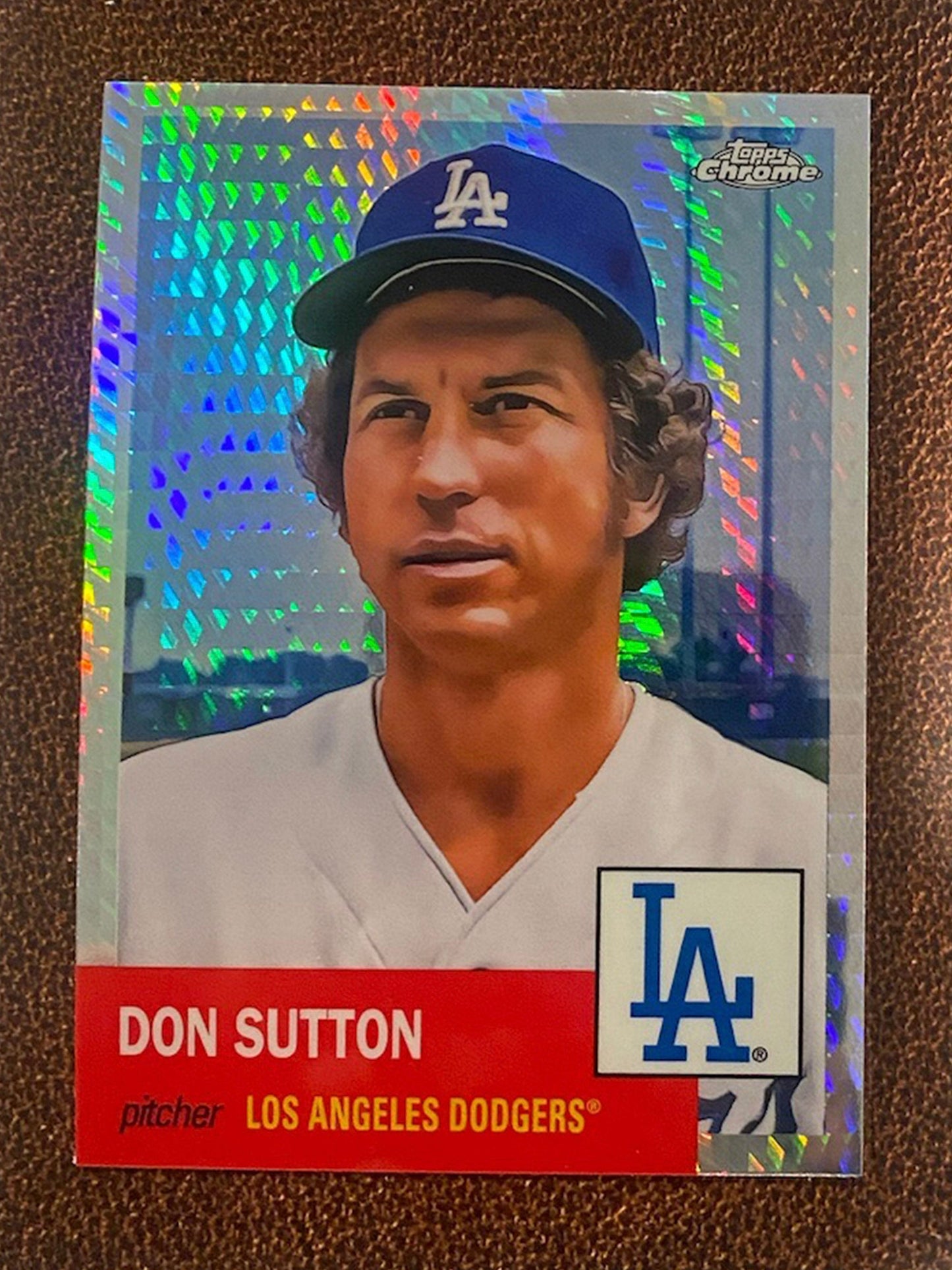 Don Sutton - 2022 Topps Chrome Platinum Anniversary - Prism Refractor - Dodgers