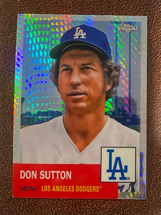 Don Sutton - 2022 Topps Chrome Platinum Anniversary - Prism Refractor - Dodgers