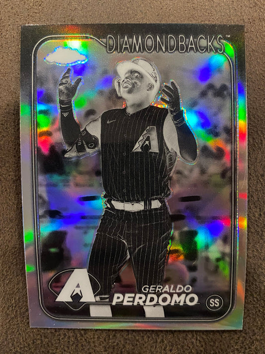 Geraldo Perdomo - 2024 Topps Chrome - Negative Refractors - Diamondbacks