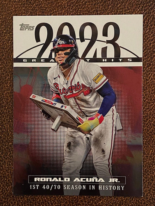 Ronald Acuña Jr. - 2024 Topps Series 1 - Greatest Hits (2) - Braves