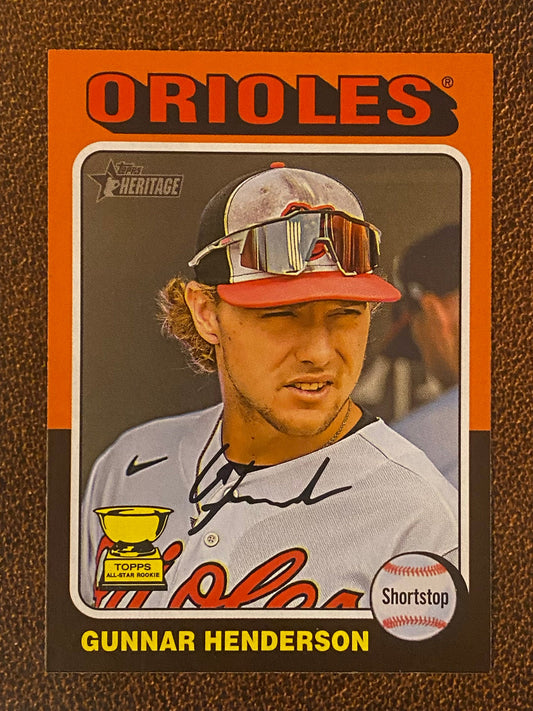 Gunnar Henderson - 2024 Topps Heritage - Low Number Short Prints - Orioles
